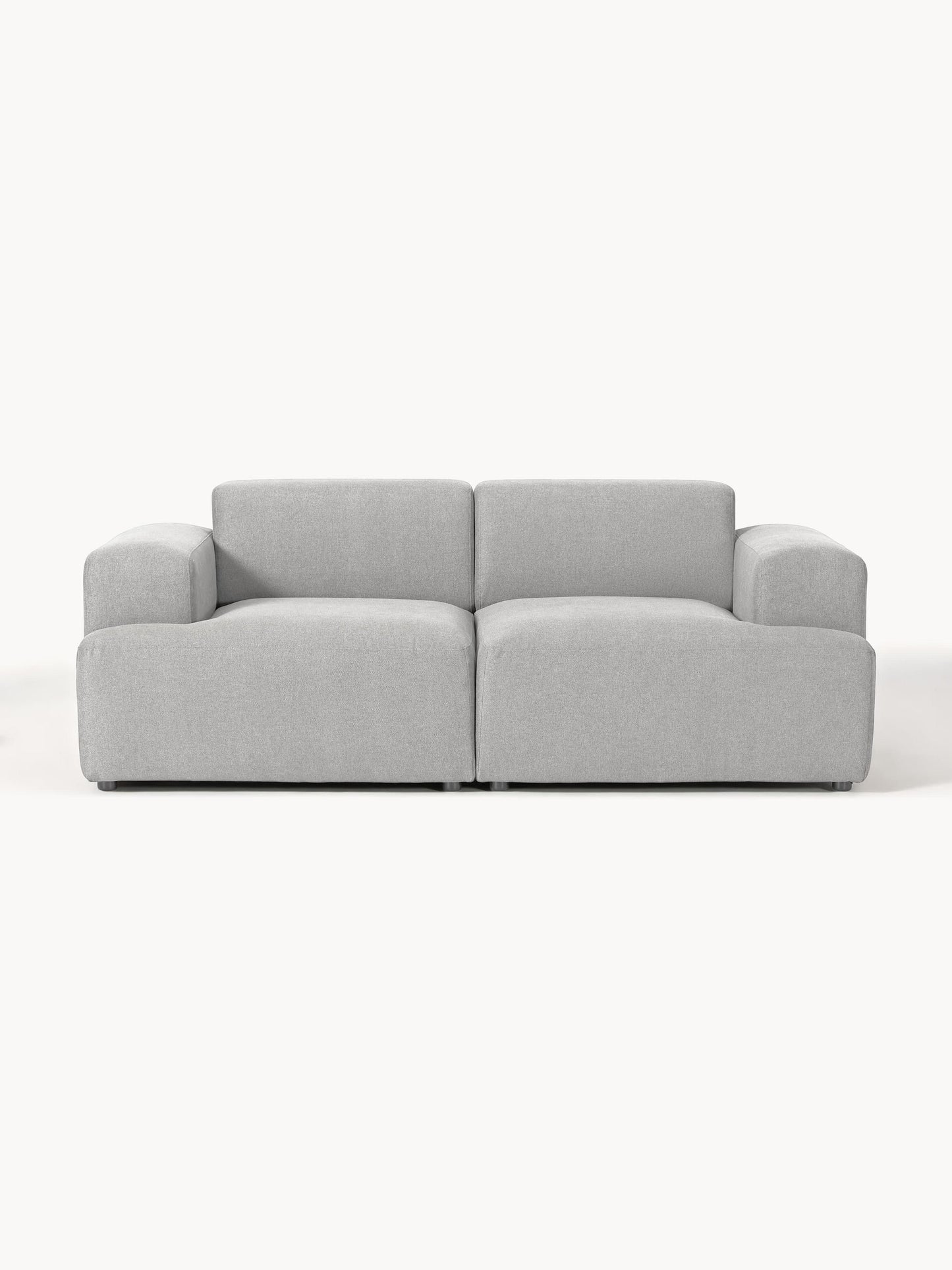 Sofa Louvre Gris Plata 2 Puestos con Diseño Contemporáneo y Minimalista