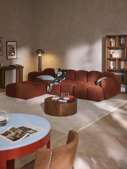 Sofá Modular Soft Cube Terracota 4 puestos