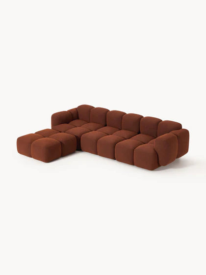 Sofá Modular Soft Cube Terracota 4 puestos