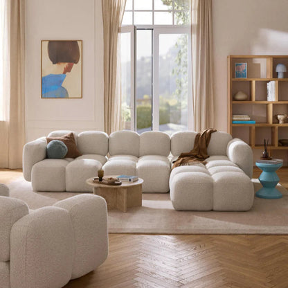 Sofá Modular Soft Cube Blanco 4 puestos