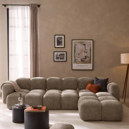 Sofá Modular Soft Cube Gris 4 puestos