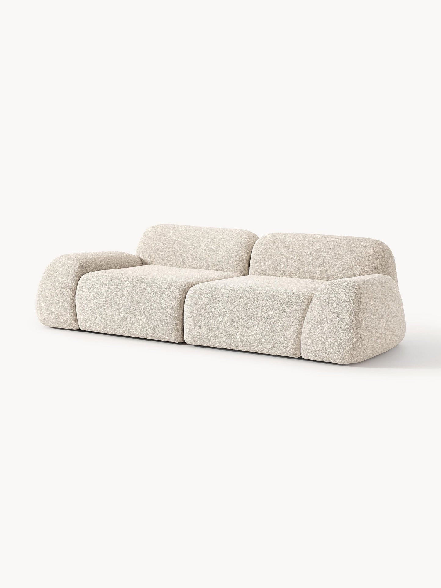 Sofá Minimalista Zen Comfort Taupe 3 Puestos