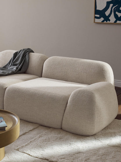 Sofá Minimalista Zen Comfort Taupe 3 Puestos