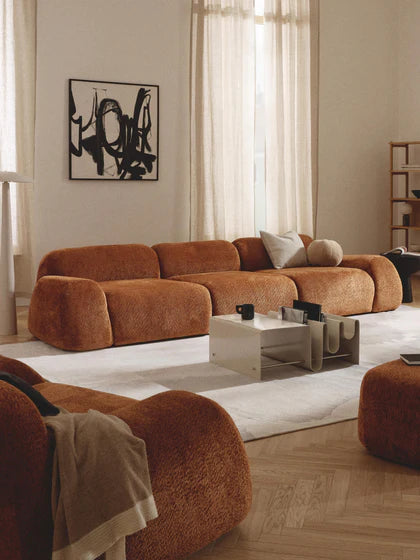 Sofá Minimalista Zen Comfort Terracota 4 Puestos