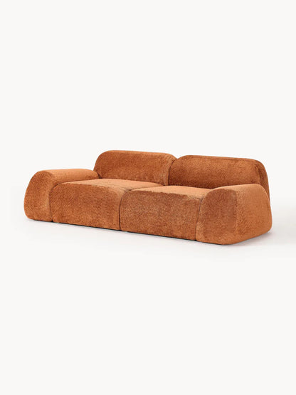 Sofá Minimalista Zen Comfort Terracota 3 Puestos