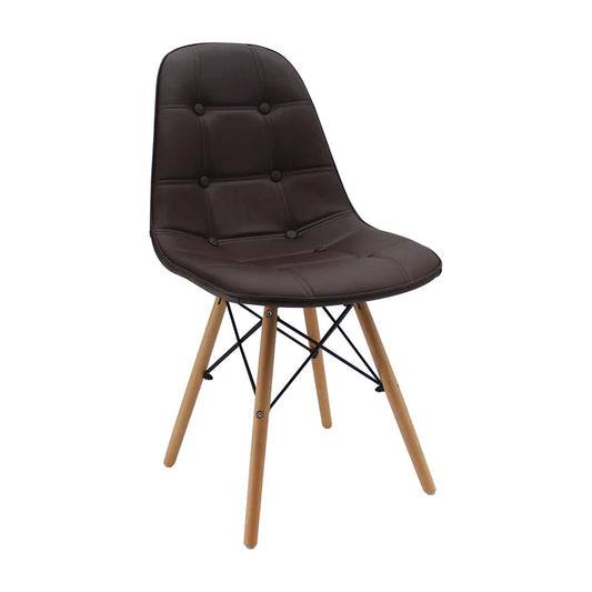 Silla Baeza Botones Café