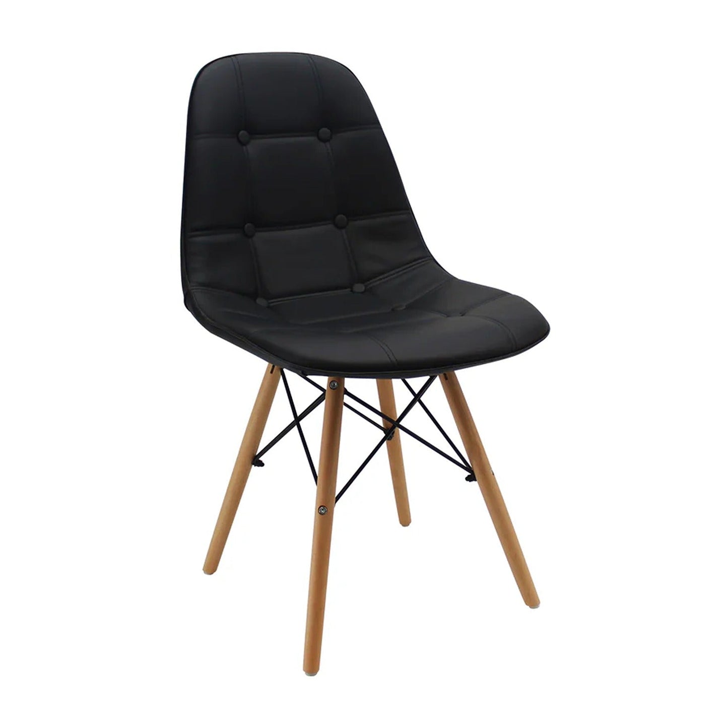 Silla Baeza Botones Negro
