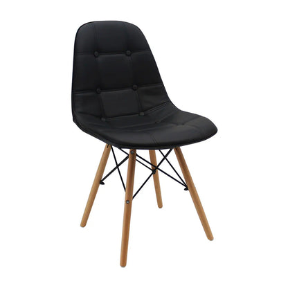Silla Baeza Botones Negro