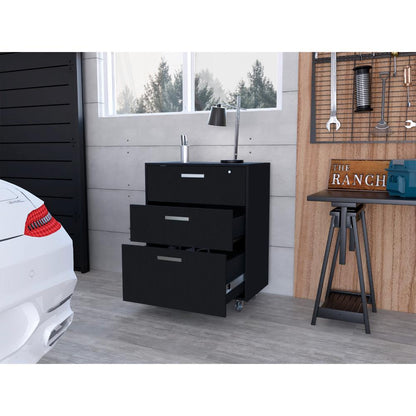 Gabinete 3 Cajones Bajo   Wengue