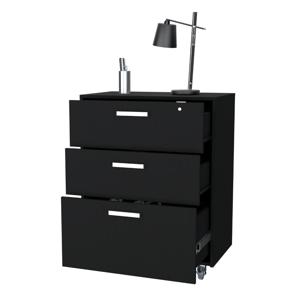 Gabinete 3 Cajones Bajo   Wengue