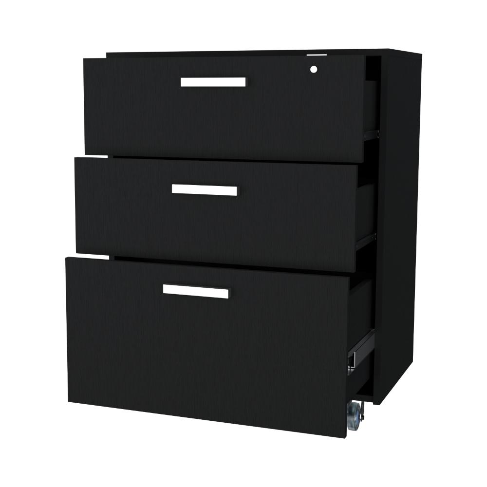 Gabinete 3 Cajones Bajo   Wengue