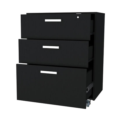 Gabinete 3 Cajones Bajo   Wengue