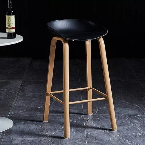 Silla de Bar Nordic Style Negro con Diseño Minimalista y Confort Absoluto