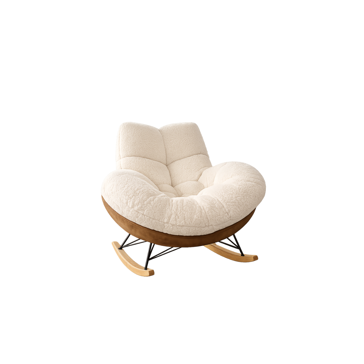 Mecedora Nube en Tela Ovejera  Diseño Cómodo y Moderno
