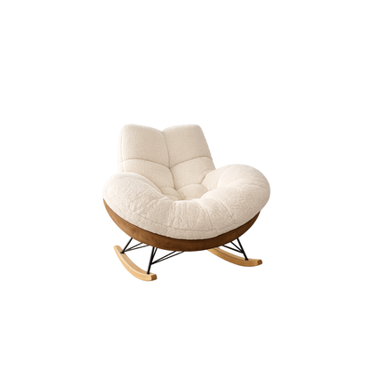 Mecedora Nube en Tela Ovejera  Diseño Cómodo y Moderno