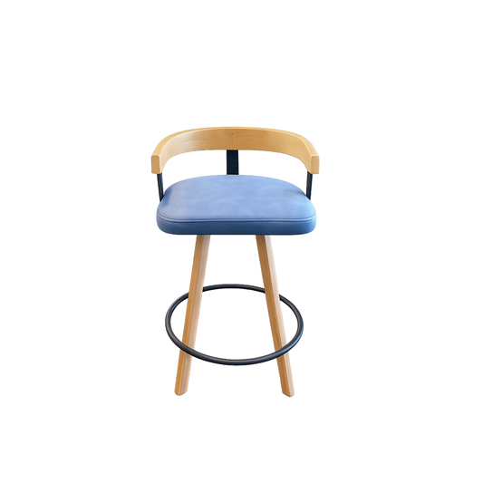 Silla de Barra Eleve Roble Gris