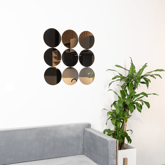 Espejo Artemis diseño de 6 espejos circulares