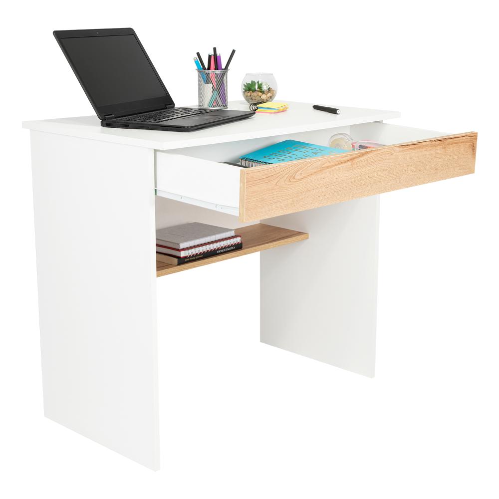 Escritorio Ohio Z80 Cajon  Blanco Duna