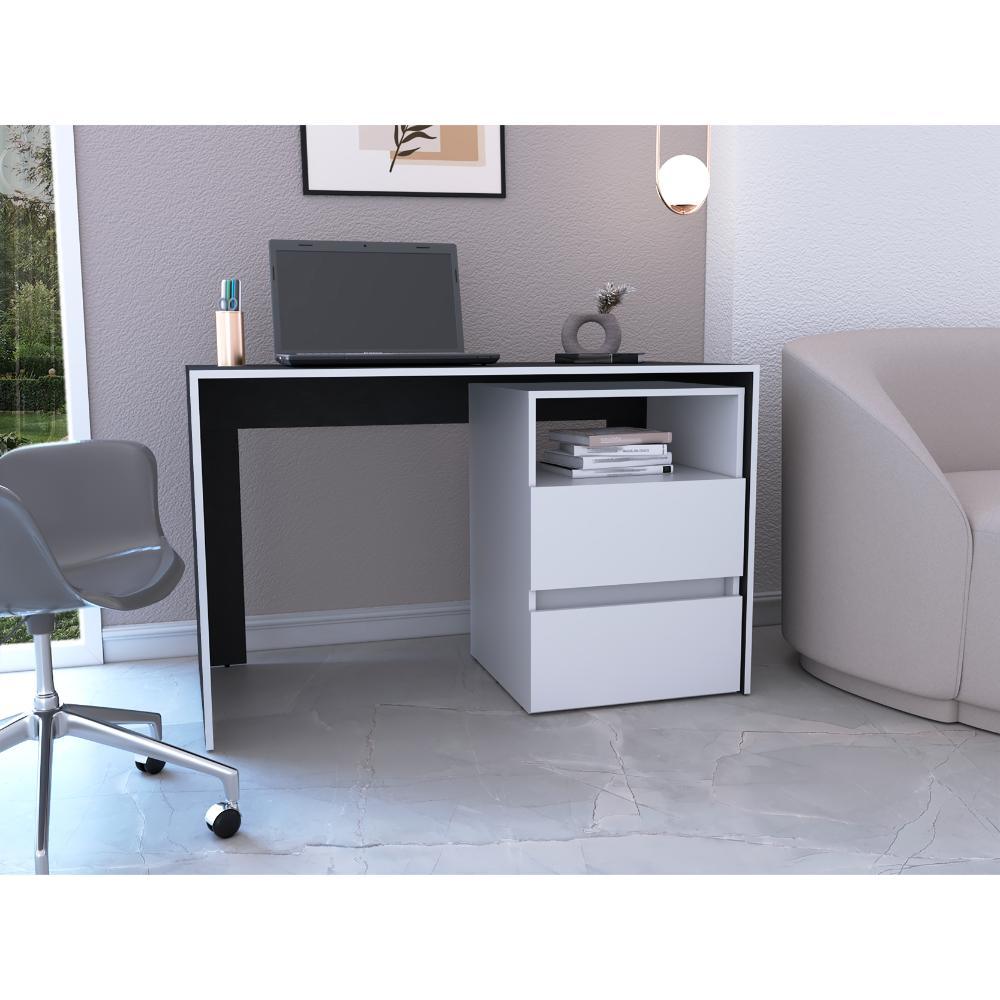 Escritorio Rookie Wengue y Blanco