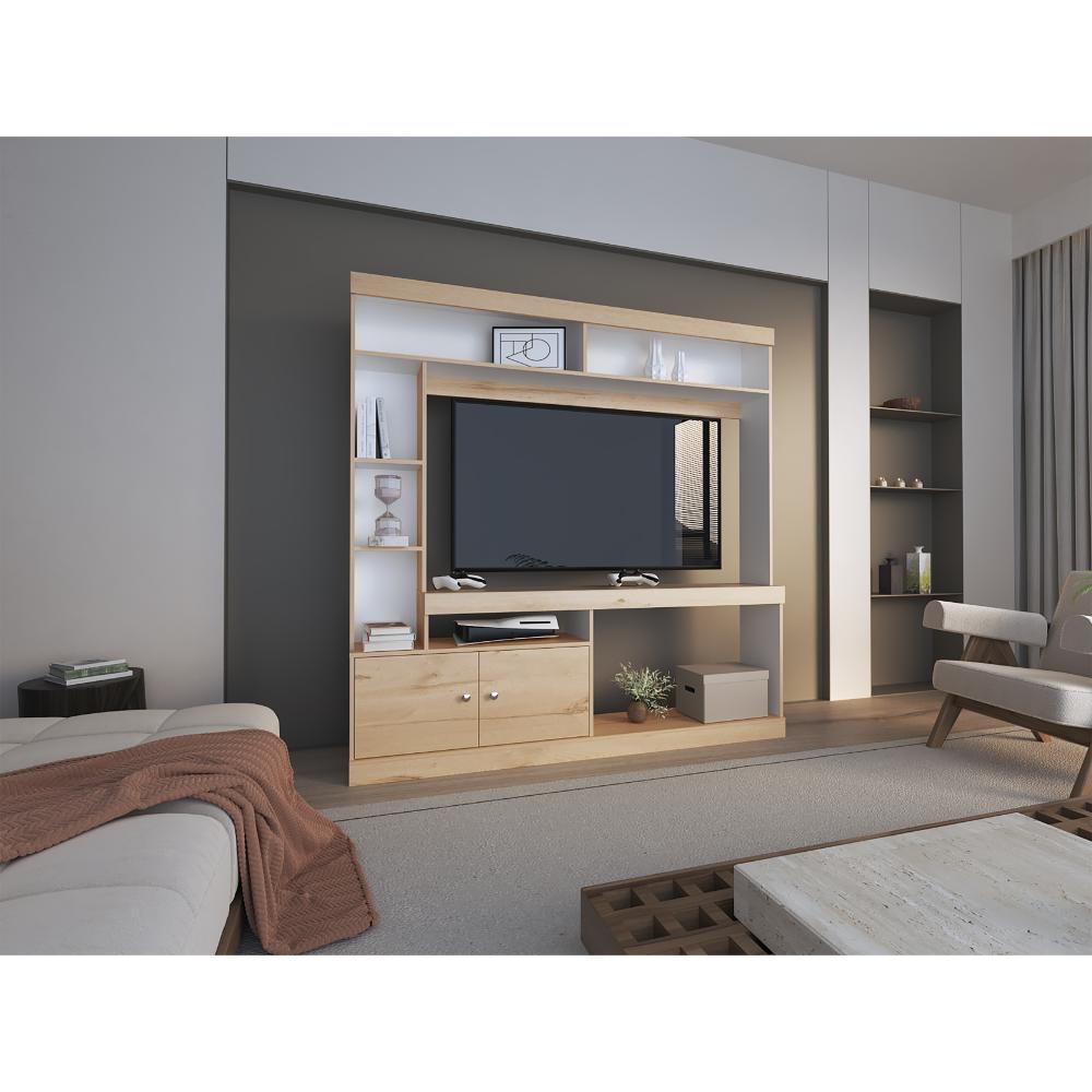 Estante Paris  Duna Blanco para Tv de 55"