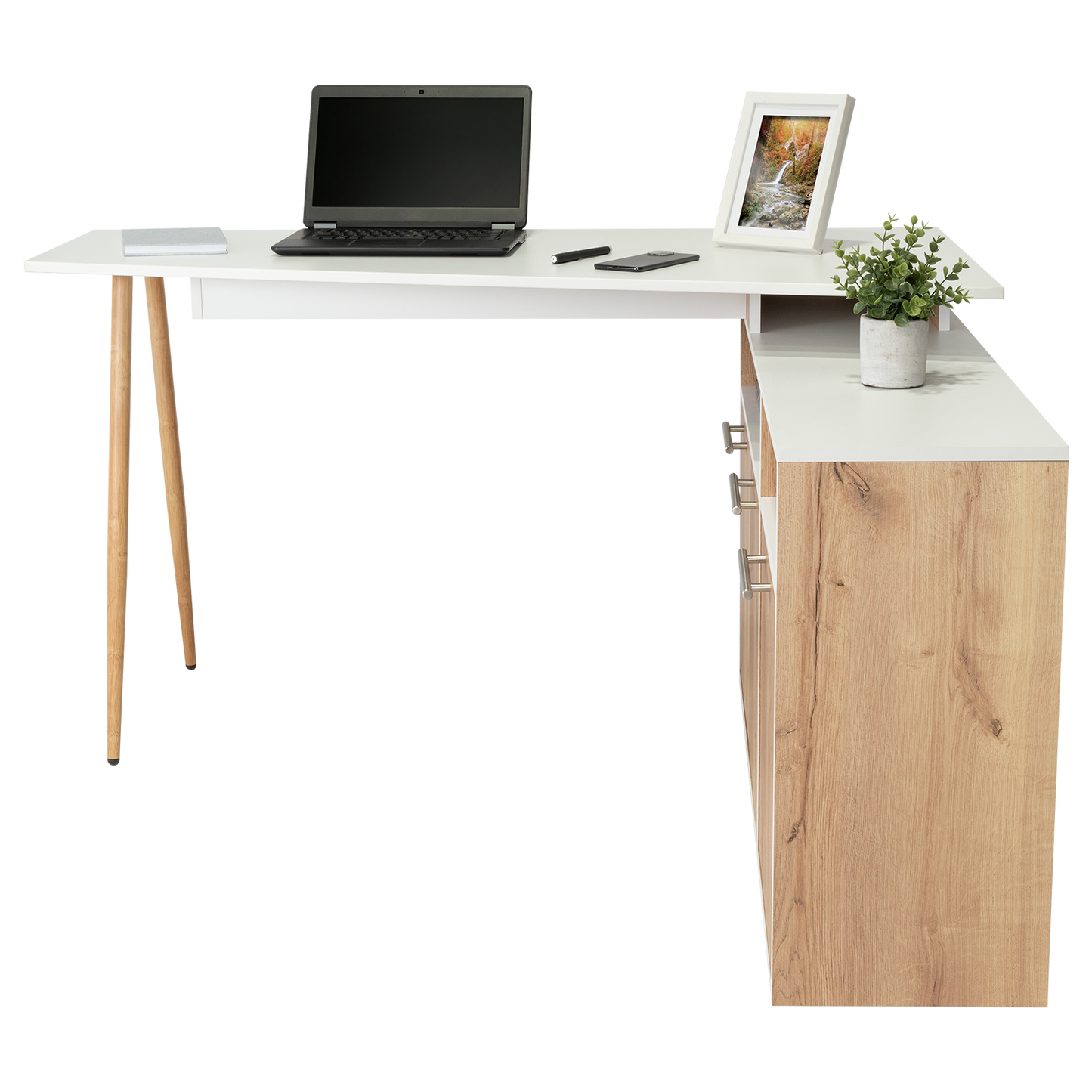 Escritorio Singapur 130  Duna +  Blanco