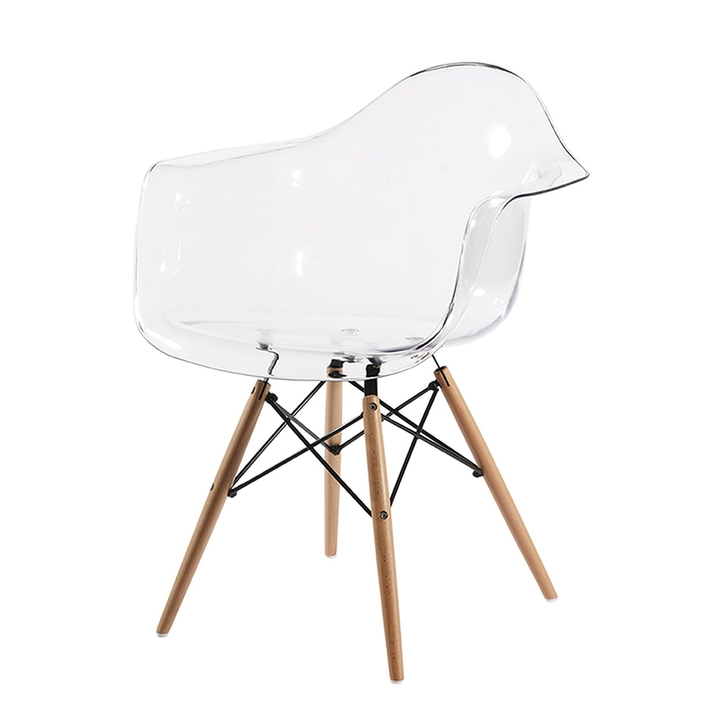 Silla Baeza Brazos Acrilica Transparente