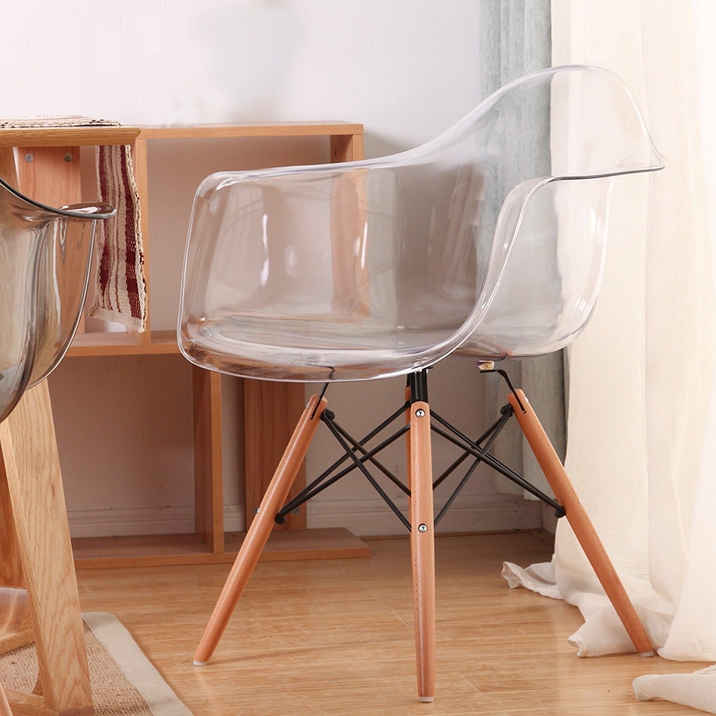 Silla Baeza Brazos Acrilica Transparente