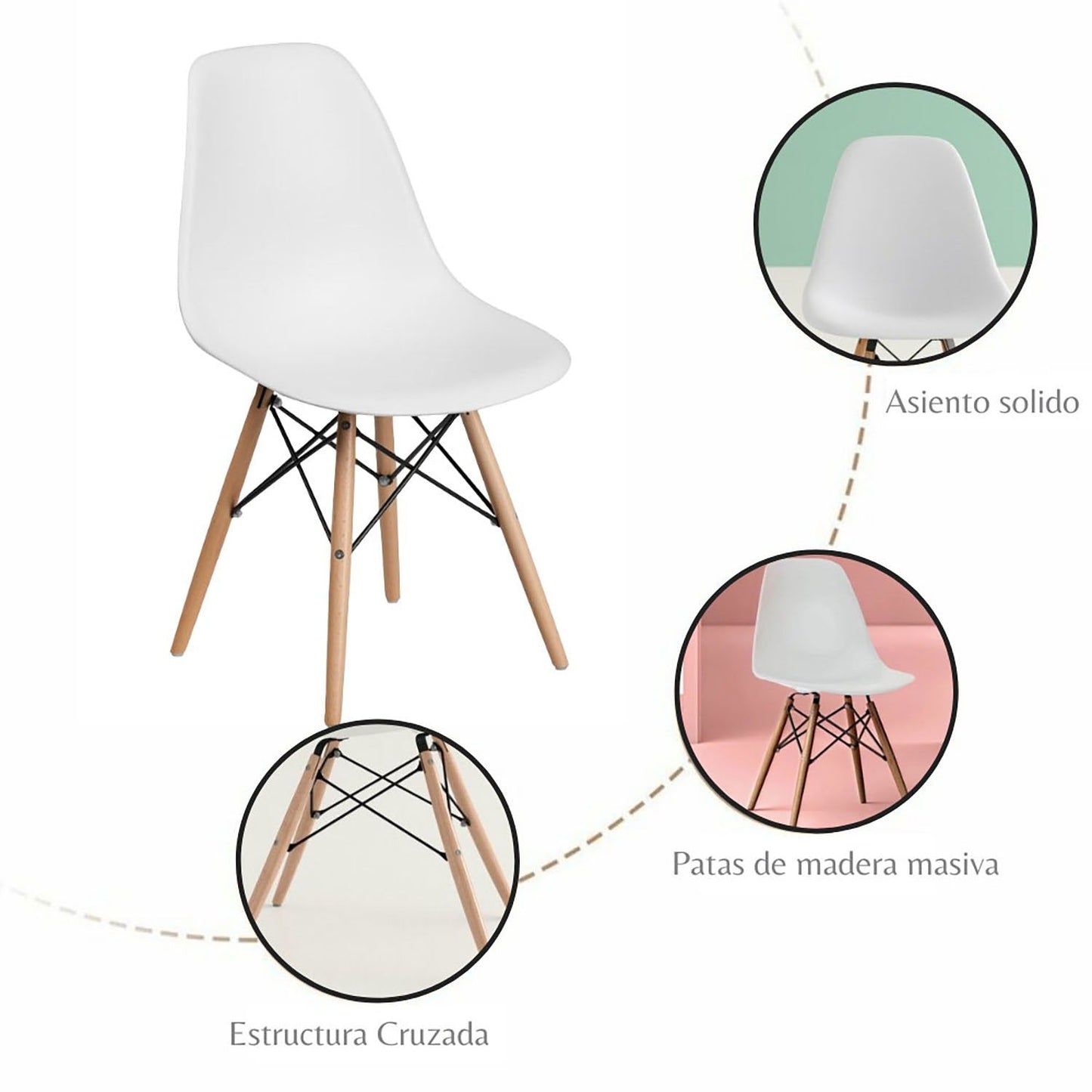 Silla Baeza Blanco