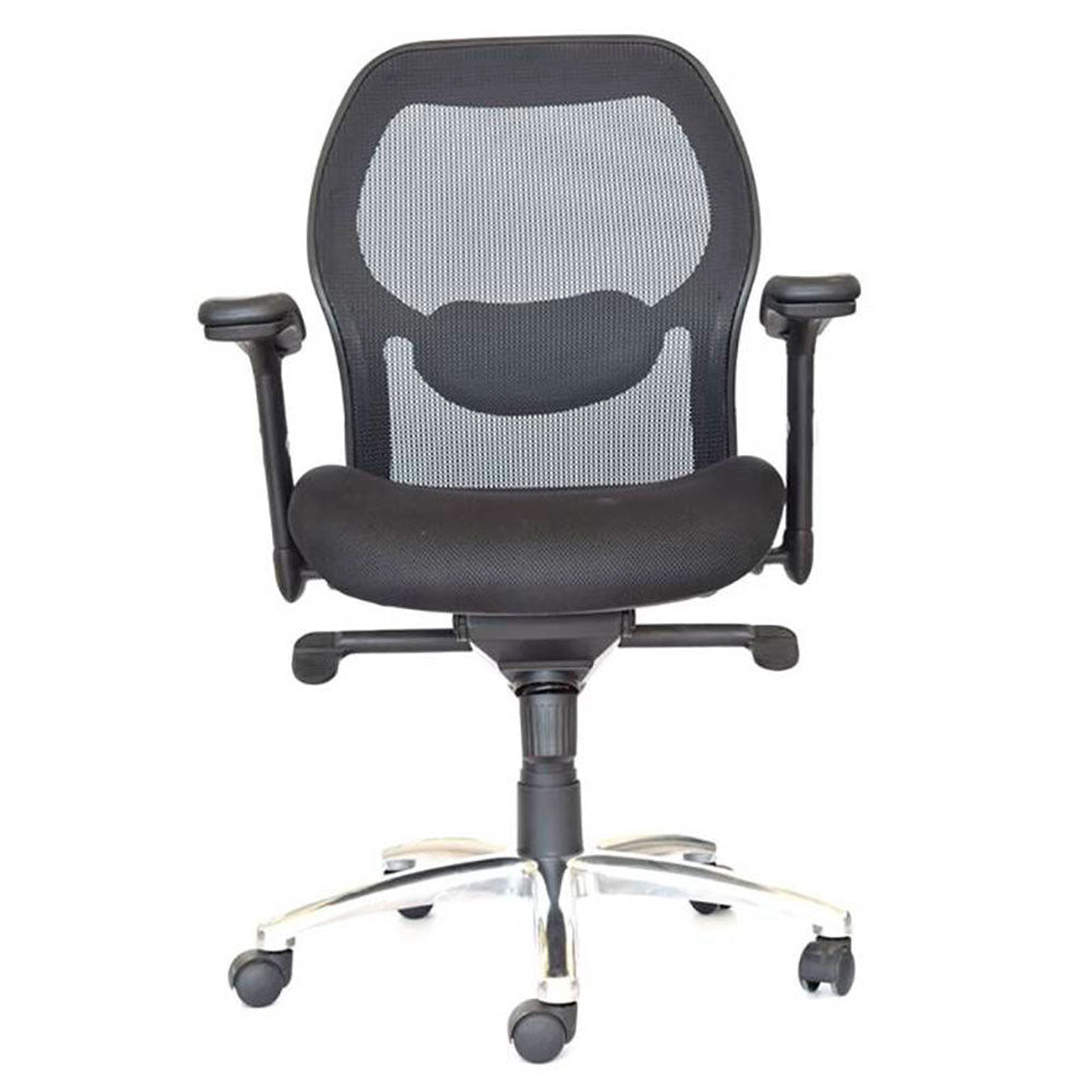 Silla De Oficina Tarek Media Negro