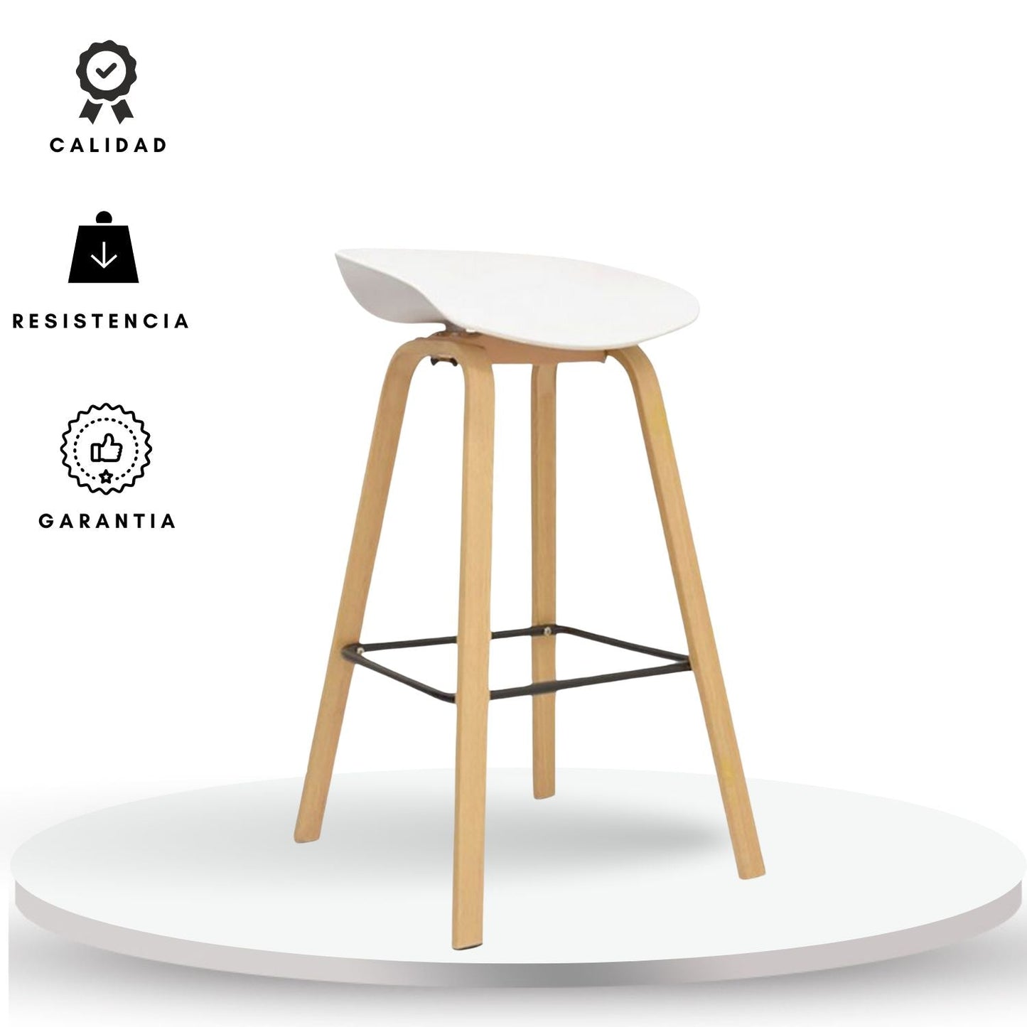 Silla de Barra Verona Blanco