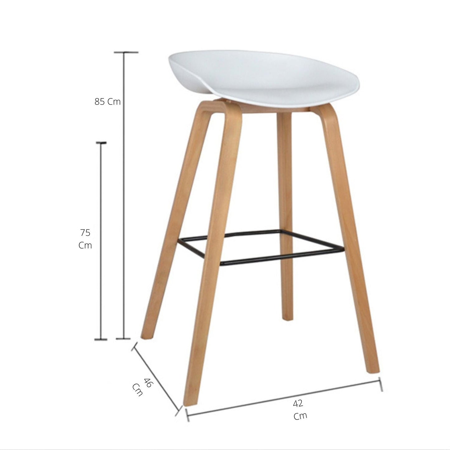 Silla de Barra Verona Rojo