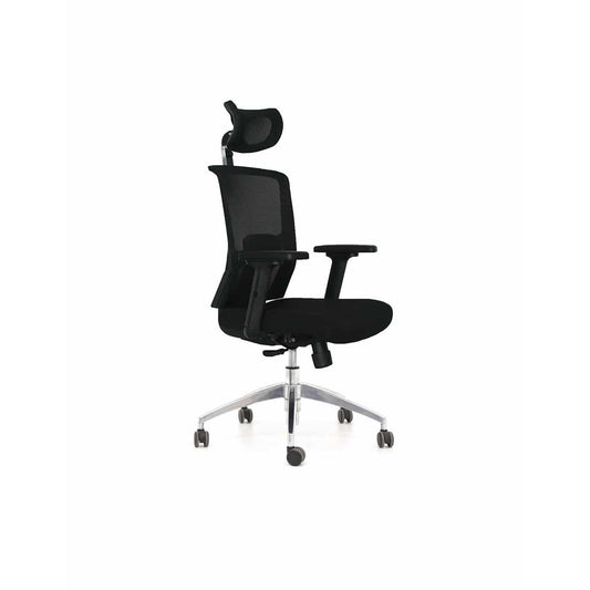 Silla de Oficina Siena Premium Negro Cromada
