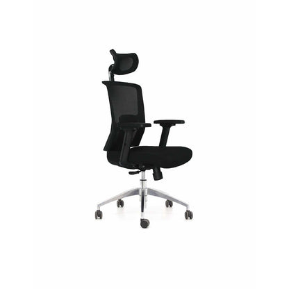 Silla de Oficina Siena Premium Negro Cromada
