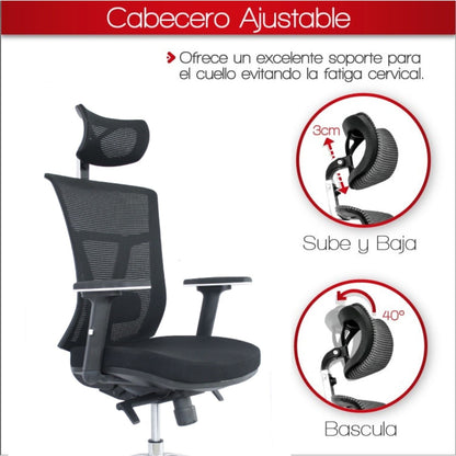 Silla De Oficina Core Premium Negro