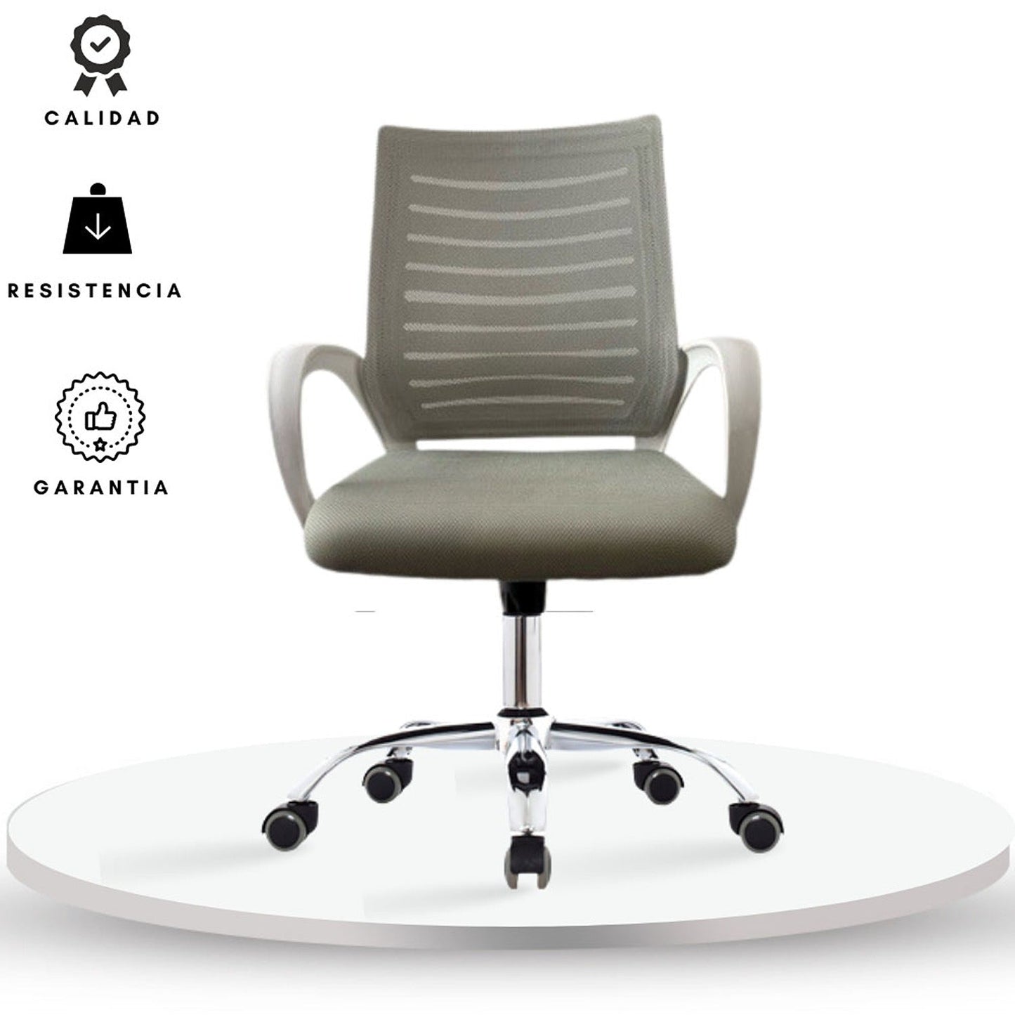 Silla De Oficina Loni Revolucion Gris