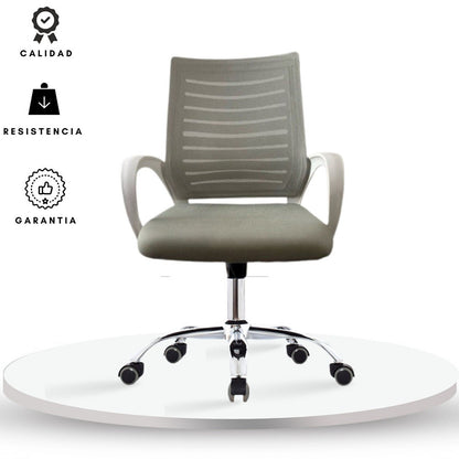 Silla De Oficina Loni Revolucion Gris
