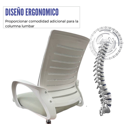 Silla De Oficina Loni Revolucion Gris