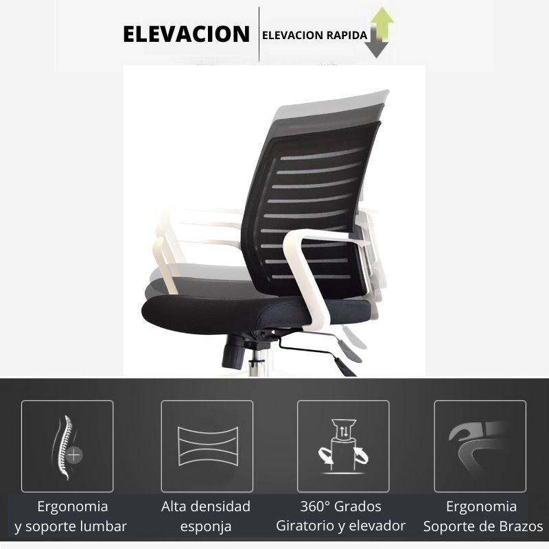 Silla De Oficina Loni Revolution Blanco