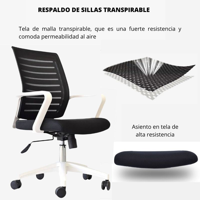 Silla De Oficina Loni Revolution Blanco