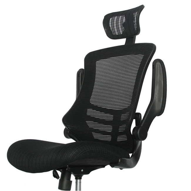 Silla De Oficina Elaris Alta Negro Negro