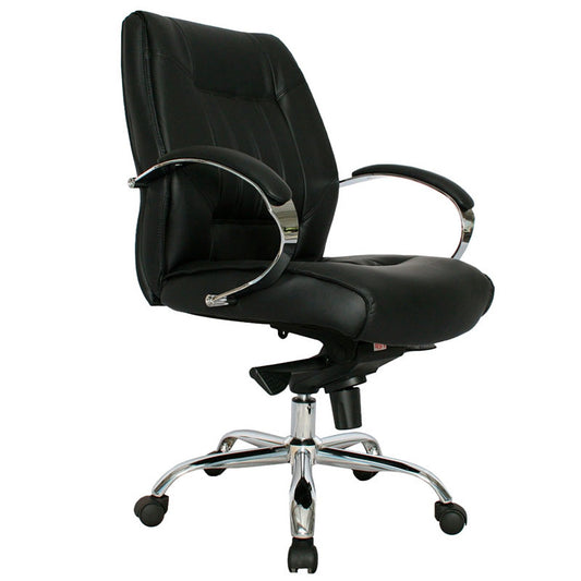 Silla De Oficina Crawfor Media Negro