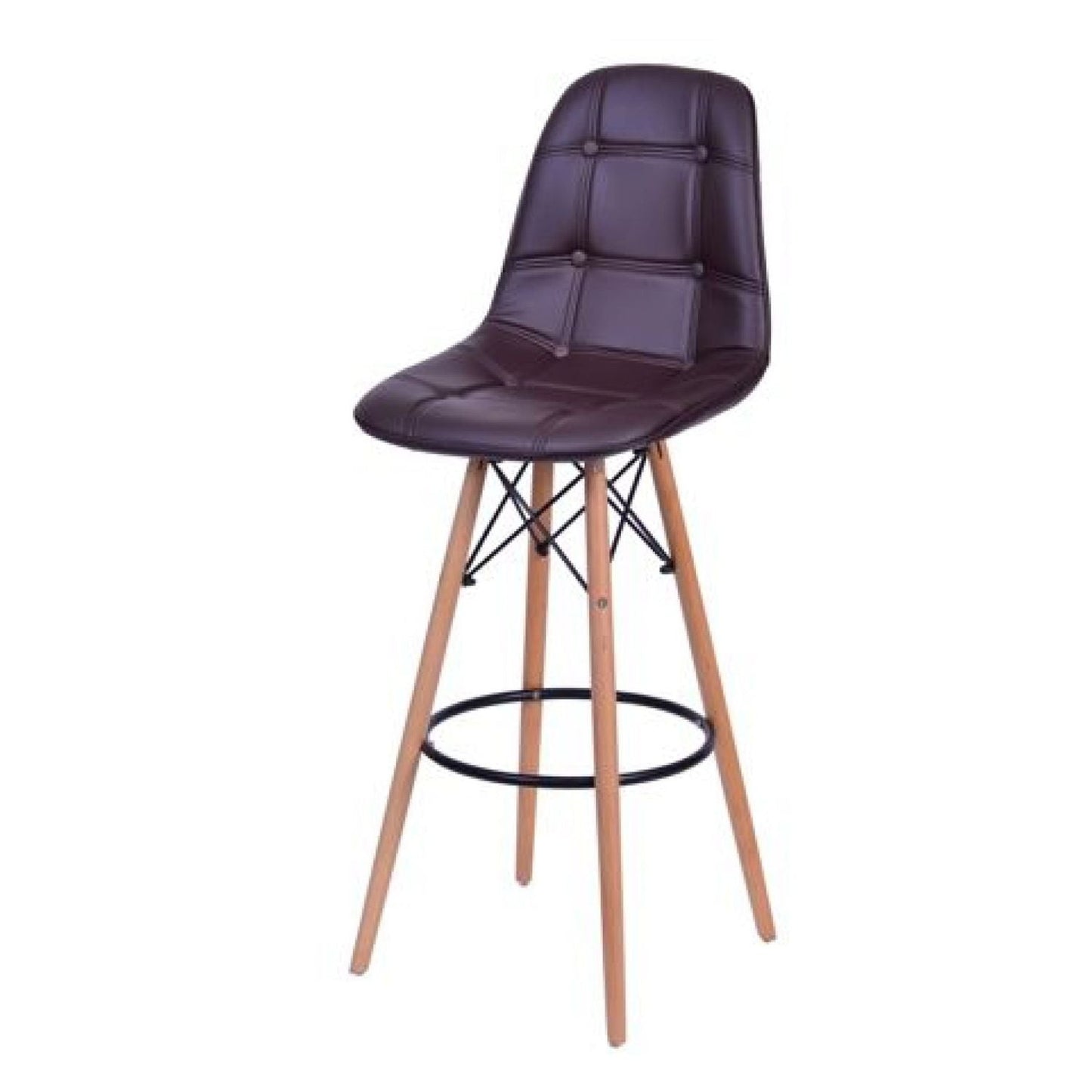 Silla de Barra Baeza botones Negro