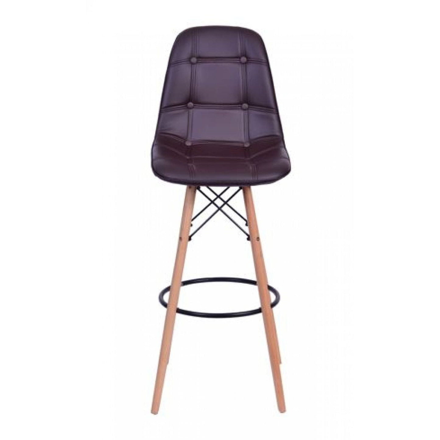 Silla de Barra Baeza botones Negro
