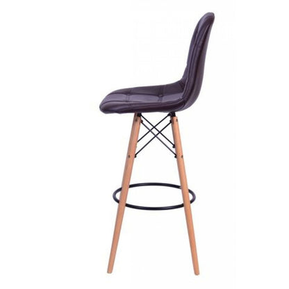 Silla de Barra Baeza botones Negro