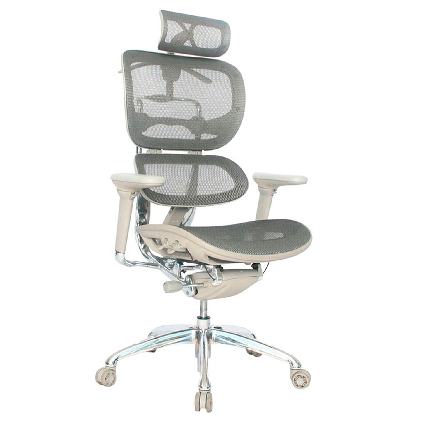 Silla De Oficina Mocu Lujo Gris