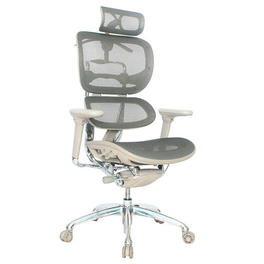 Silla De Oficina Mocu Lujo Gris