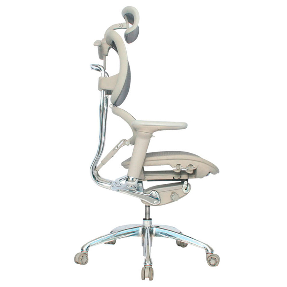 Silla De Oficina Mocu Lujo Gris