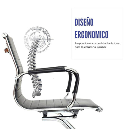 Silla De Oficina Alta Interlocutora Negro