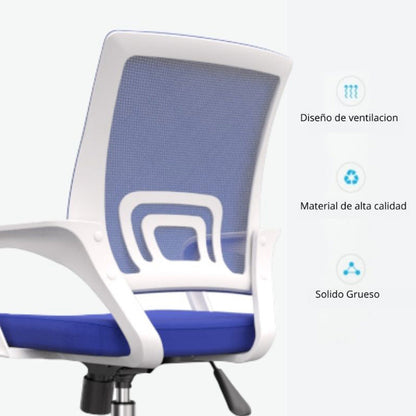Silla De Oficina Berlin Premium Azul