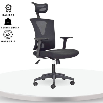 Silla De Oficina Siri Alta Negro